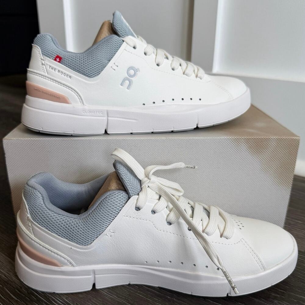 On Running THE ROGER Advantage White Rosehip Women’s Size 7 NIB New